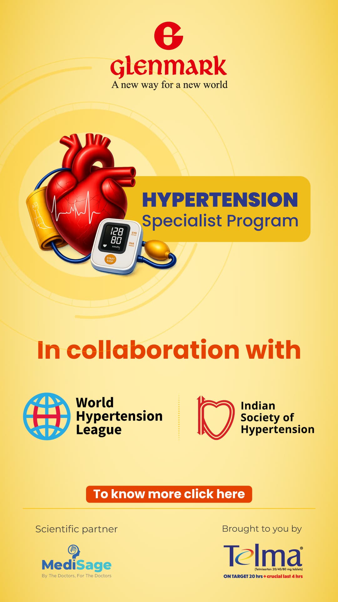 Hypertension Specialist Program — Glenmark, in collaboration with the World Hypertension League and the Indian Society of Hypertension